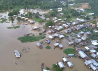 Sobe para 11 o número de municípios em emergência por cheias no Amazonas